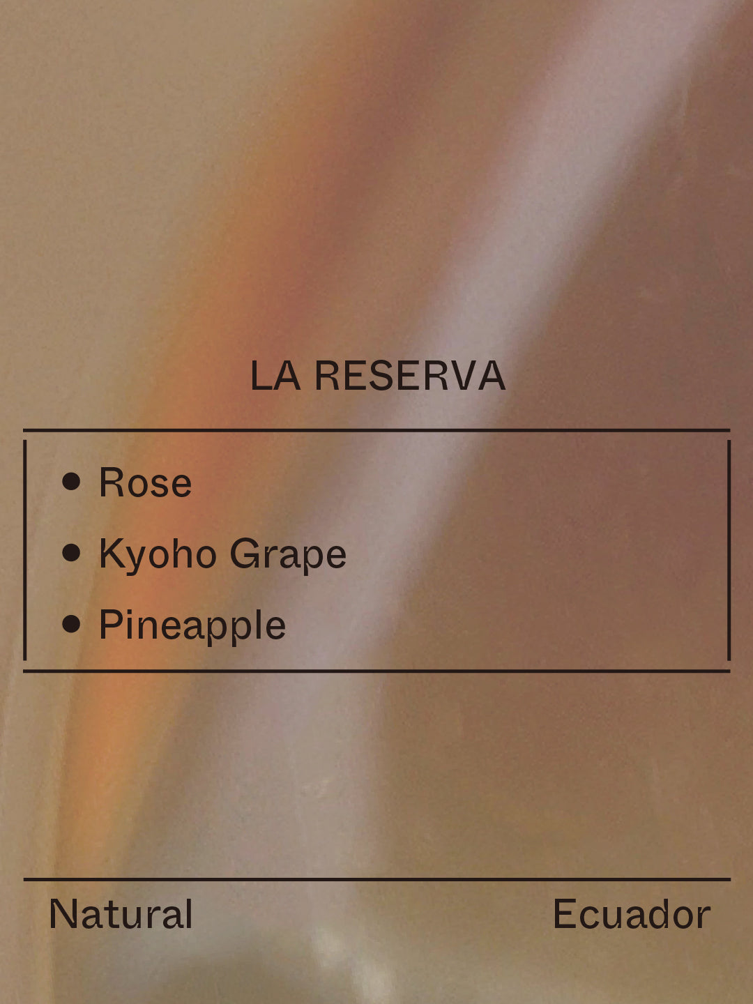 Ecuador - La Reserva, Gesha